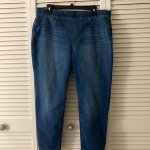 Women’s New Directions Dark Blue Denim Pull On Skinny Jeans Size 16PS